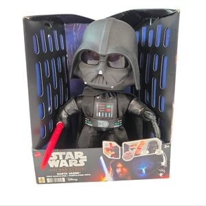 NWT NIB Star Wars Obi Wan Kenobi Darth Vader Helmet Voice Manipulator 11" Plush